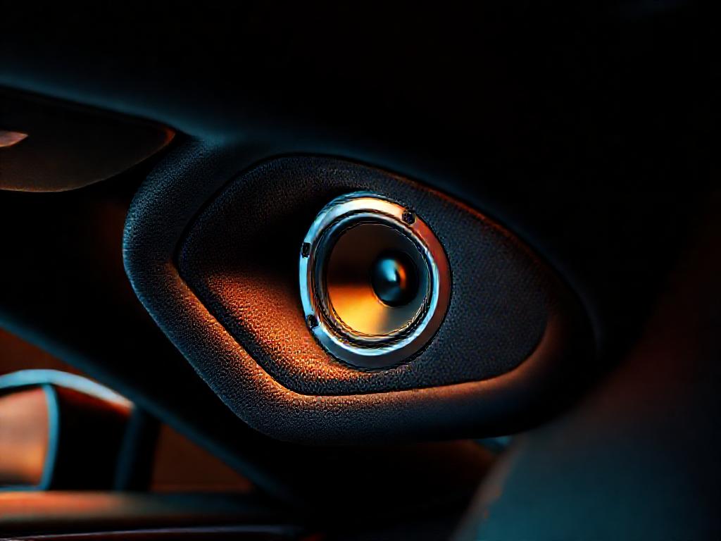 A-pillar speaker mounting guide for car audio imaging