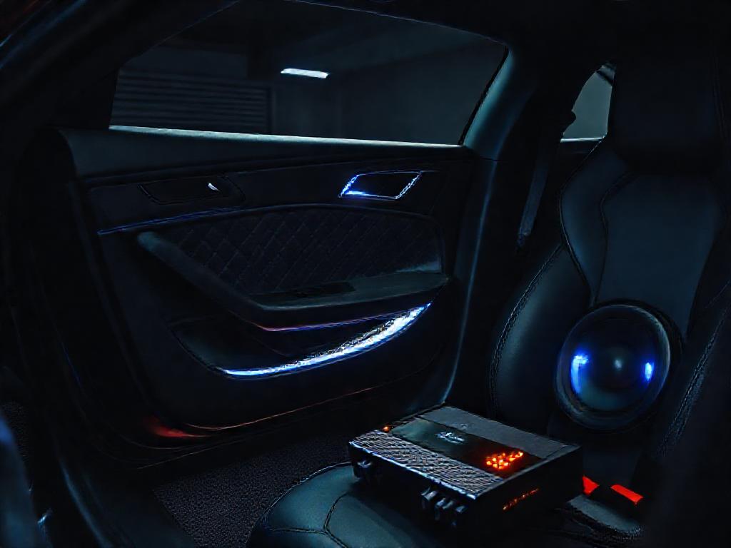 Soundproofing materials applied inside a car door for better audio performance