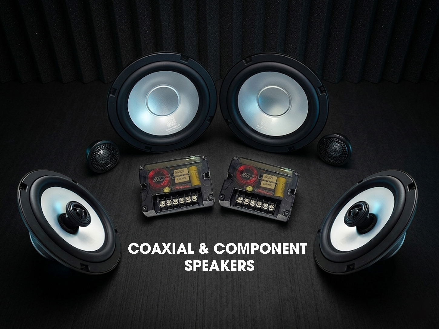 Comparison of Alchimist AS-G65 coaxial and AS-G65C component 6.5 inch car speakers