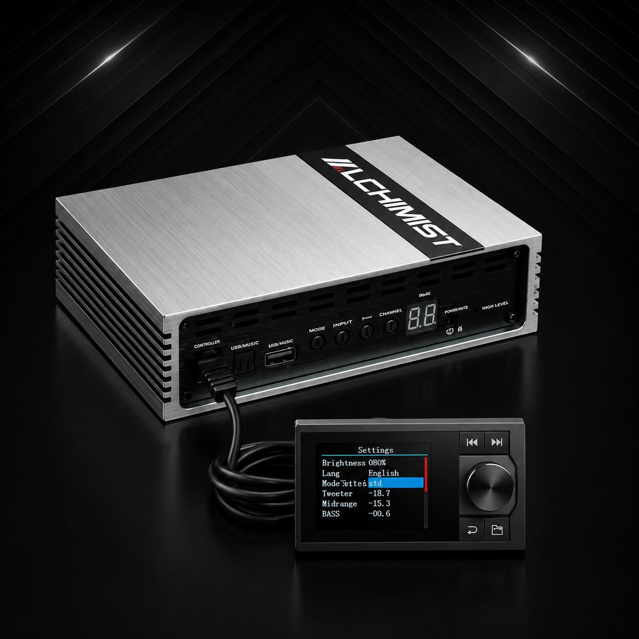 Alchimist AD-801 DSP for car audio Amplifier Peak Powers: 4*50 Watts