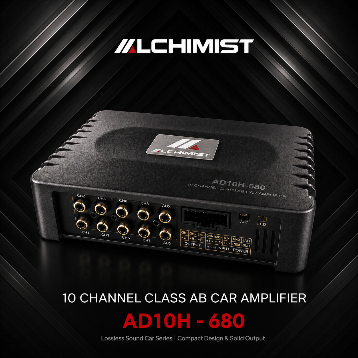 ALCHIMIST AD10H-680 DSP 10-Channel with Bluetooth 5.3 & Optical Ports.
