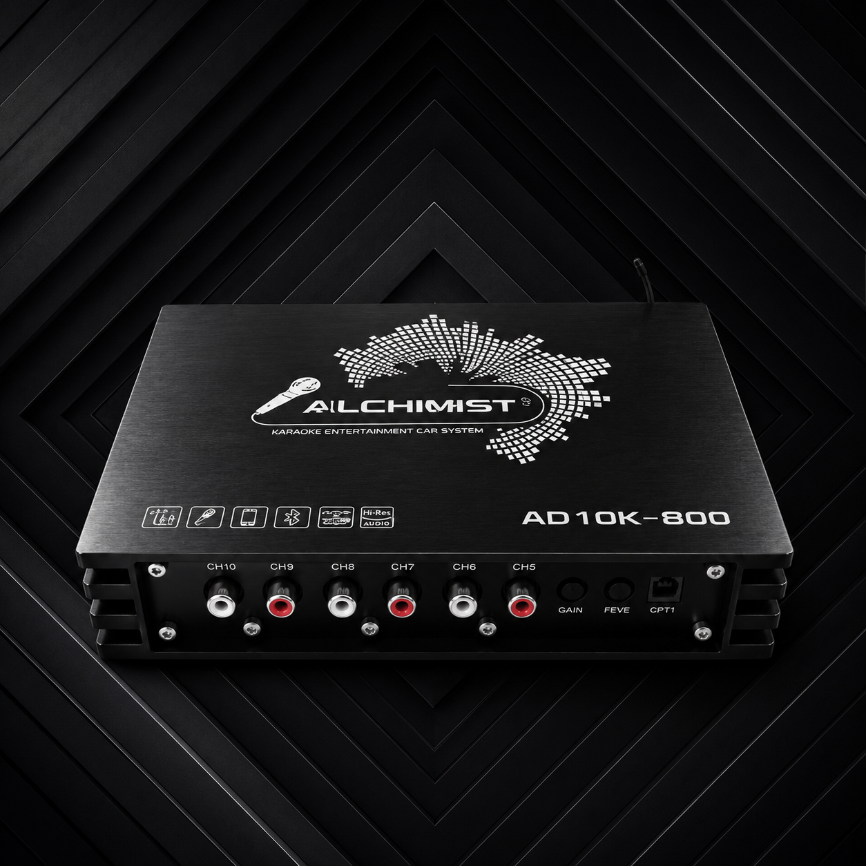 Alchimist AD10K-800 amplifier with Bluetooth and karaoke support