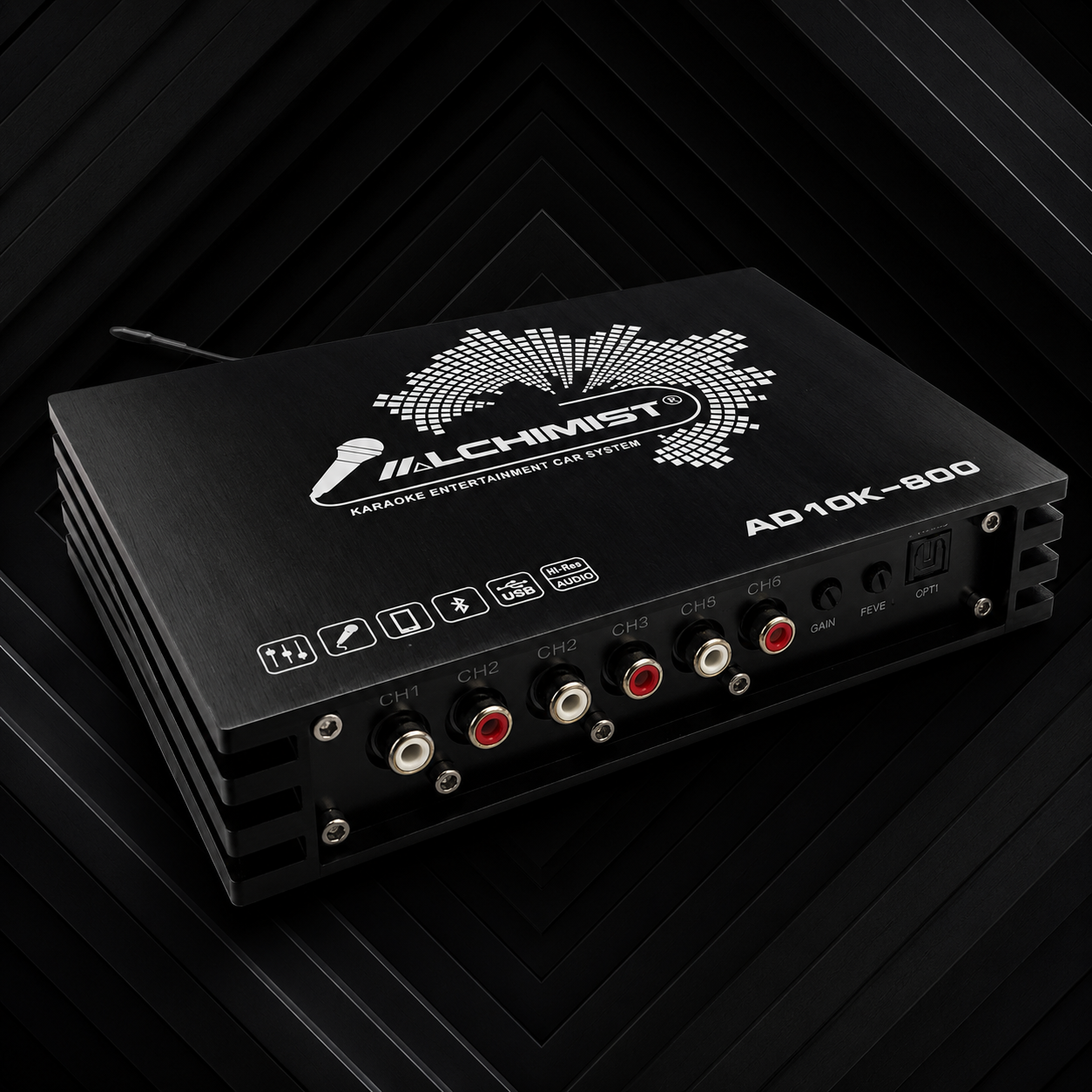 Alchimist AD10K-800 amplifier with Bluetooth and karaoke support