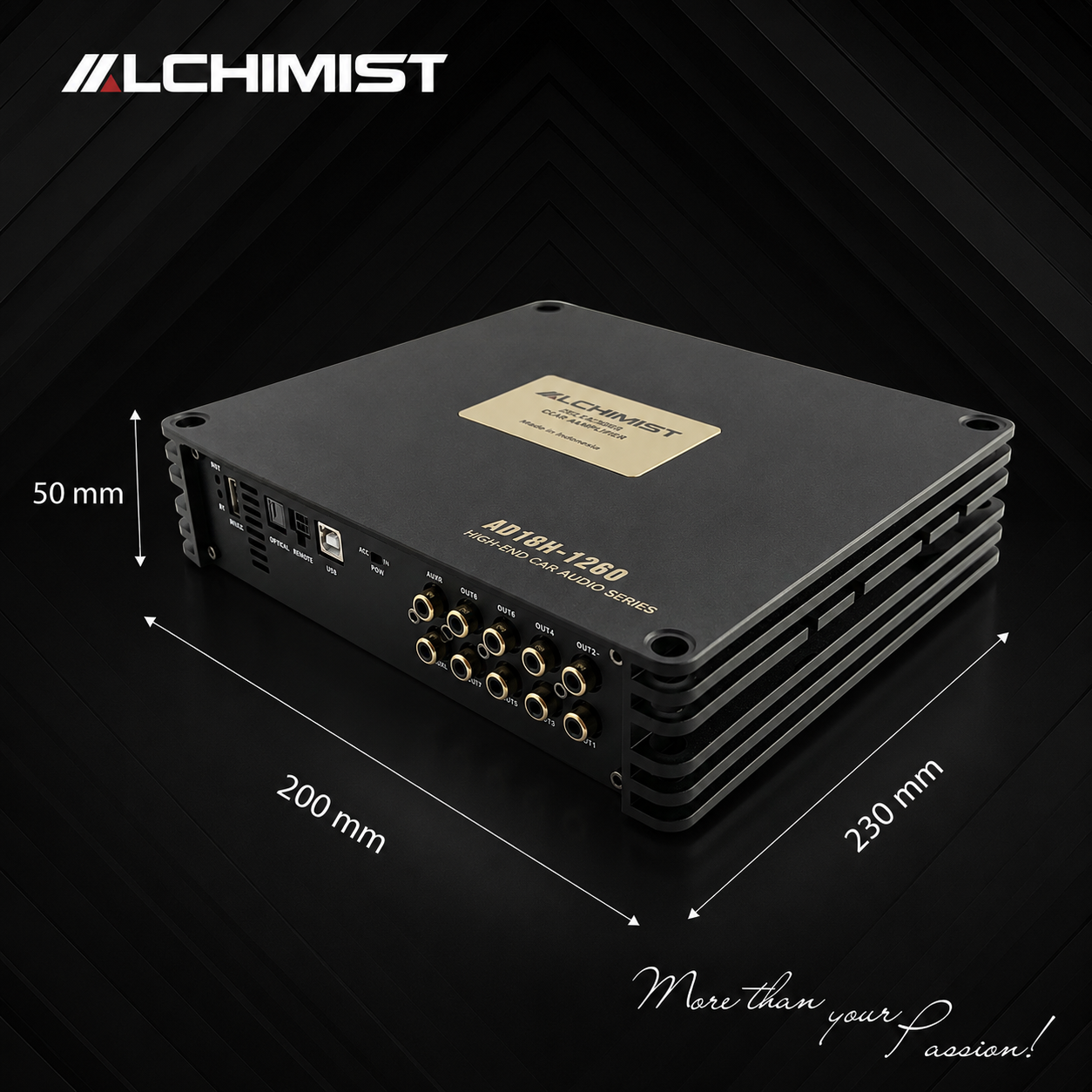 DSP ALCHIMIST AD18H-1260 Car audio Amplifier