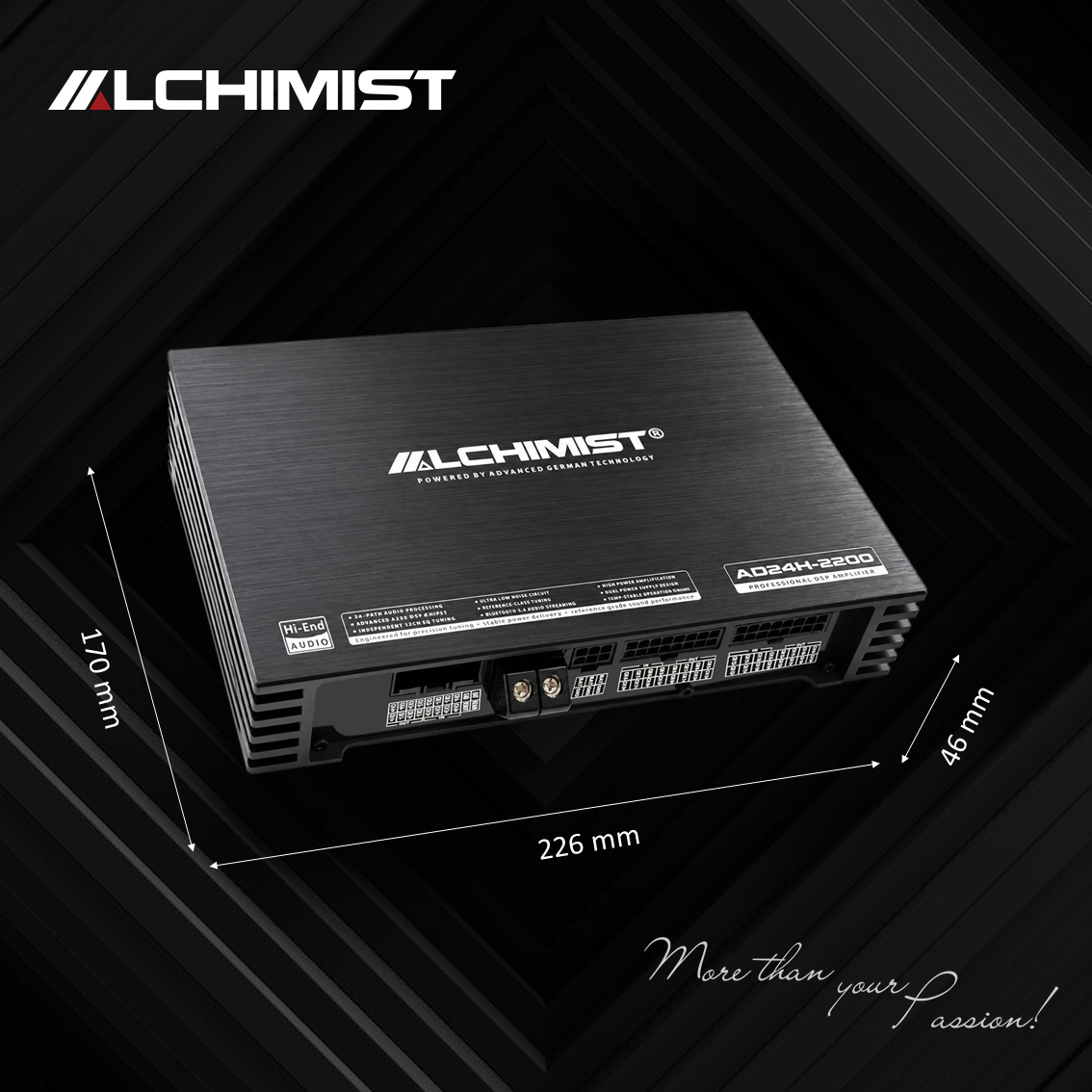 DSP Alchimist AD24H-2200 24-Path Professional DSP Power Amplifier