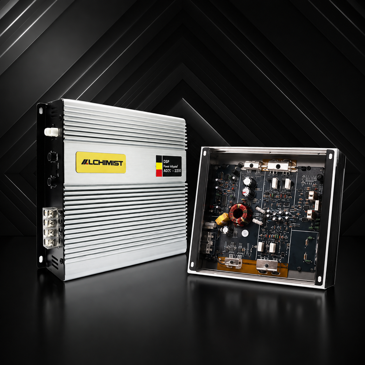 Alchimist AD2C-2200 Class AB High Quality 2 Channel Car Audio Amplifier for Dual Subwoofers
