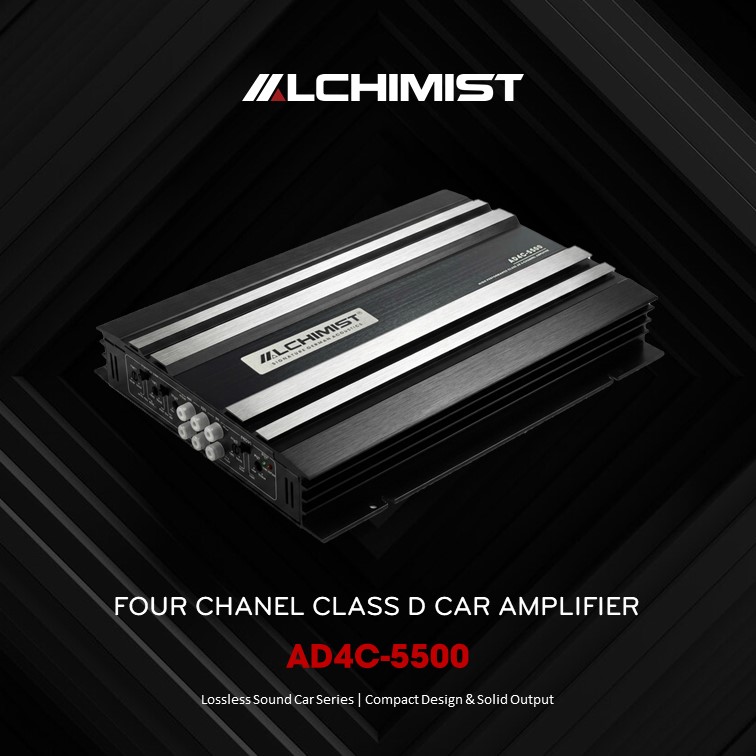 Alchimist AD4C-5500 4-Channel Power Amplifier (Black Edition)