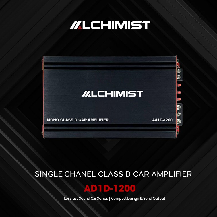 Alchimist AA1D-1200 Mono Class D Car Amplifier 1200W RMS