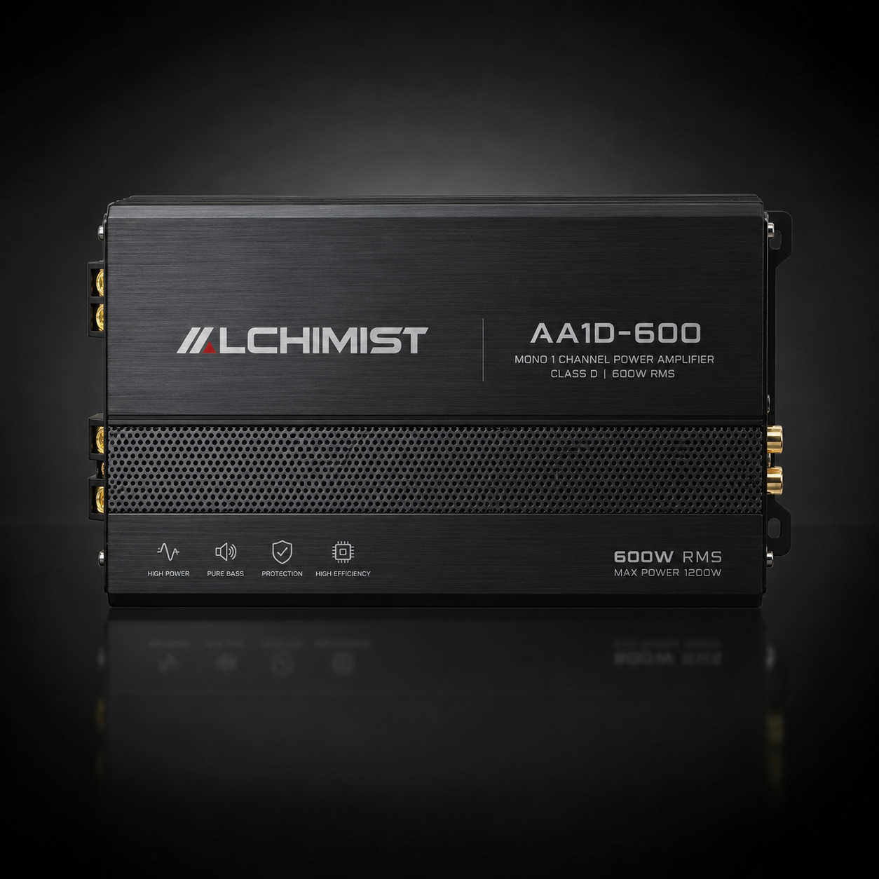 Alchimist AA1D-600 Mono Class D Car Amplifier 600W RMS