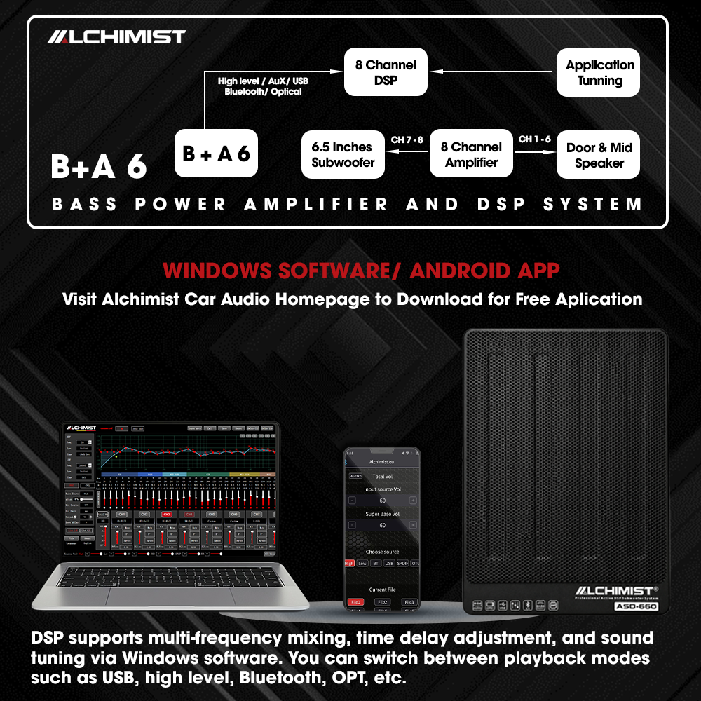 ALCHIMIST ASD-660 DSP Powered Active Subwoofer System
