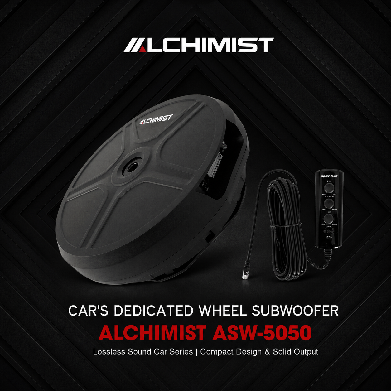 Alchimist ASW-5050 Tire Wheel Subwoofer intergrade DSP Class D