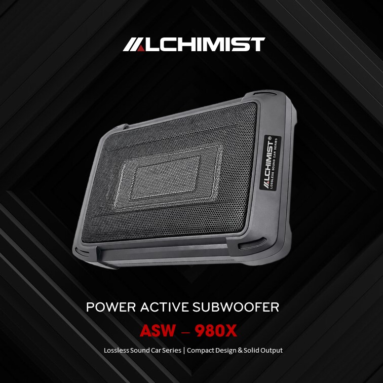 Alchimist  ASW - 980X Power Active Sub woofer high-performance bass with 6.5 inches woofer enclosure