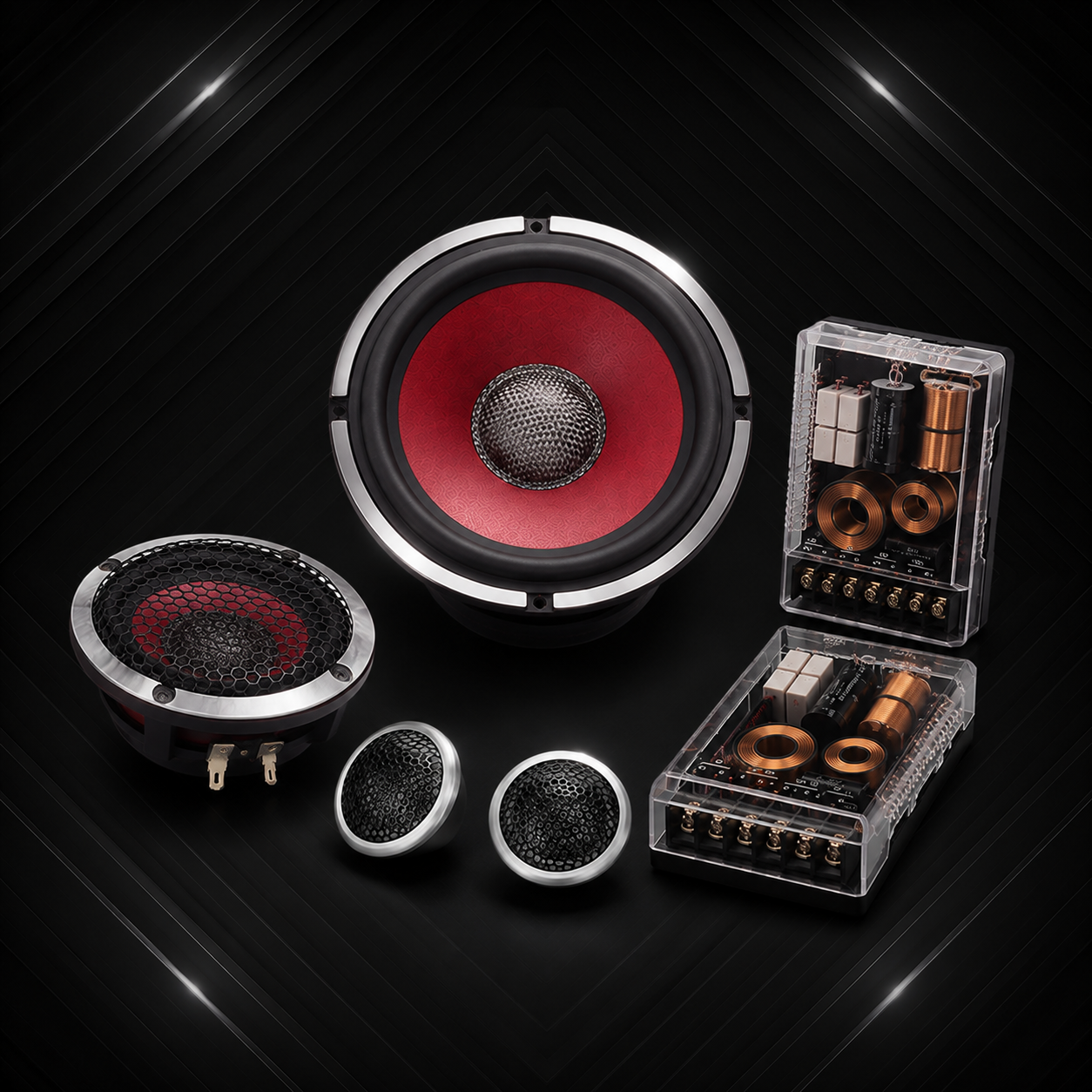 The Alchimist AS-605w 6.5 Inch 3-Way Component Car Speaker