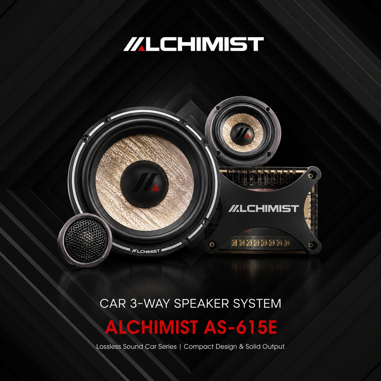 ALCHIMIST AS-615E – 3-Way High-Performance Component Speaker System
