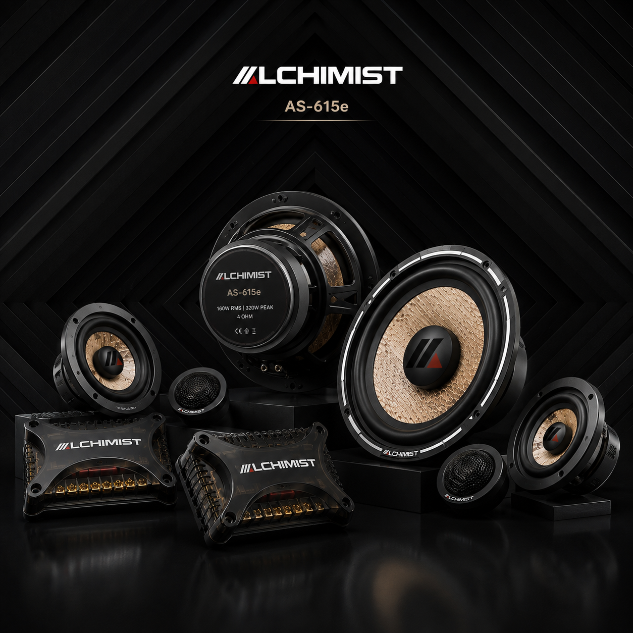 ALCHIMIST AS-615E – 3-Way High-Performance Component Speaker System