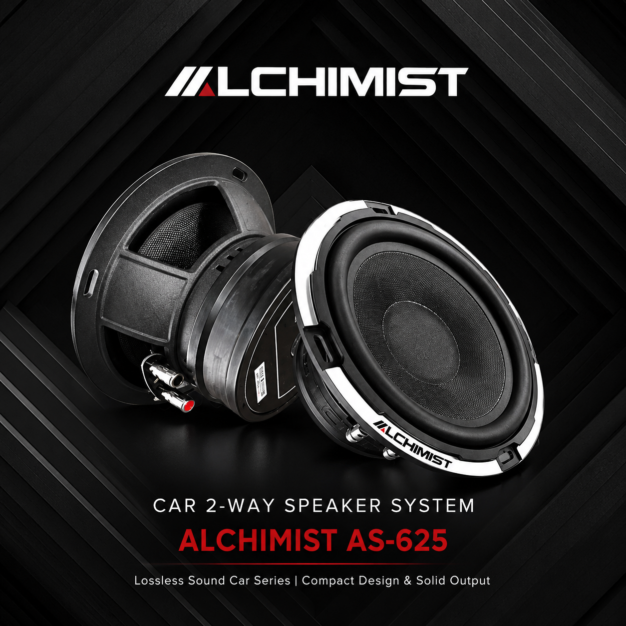 Alchimist AS-625 car audio speaker system 2-way component speaker