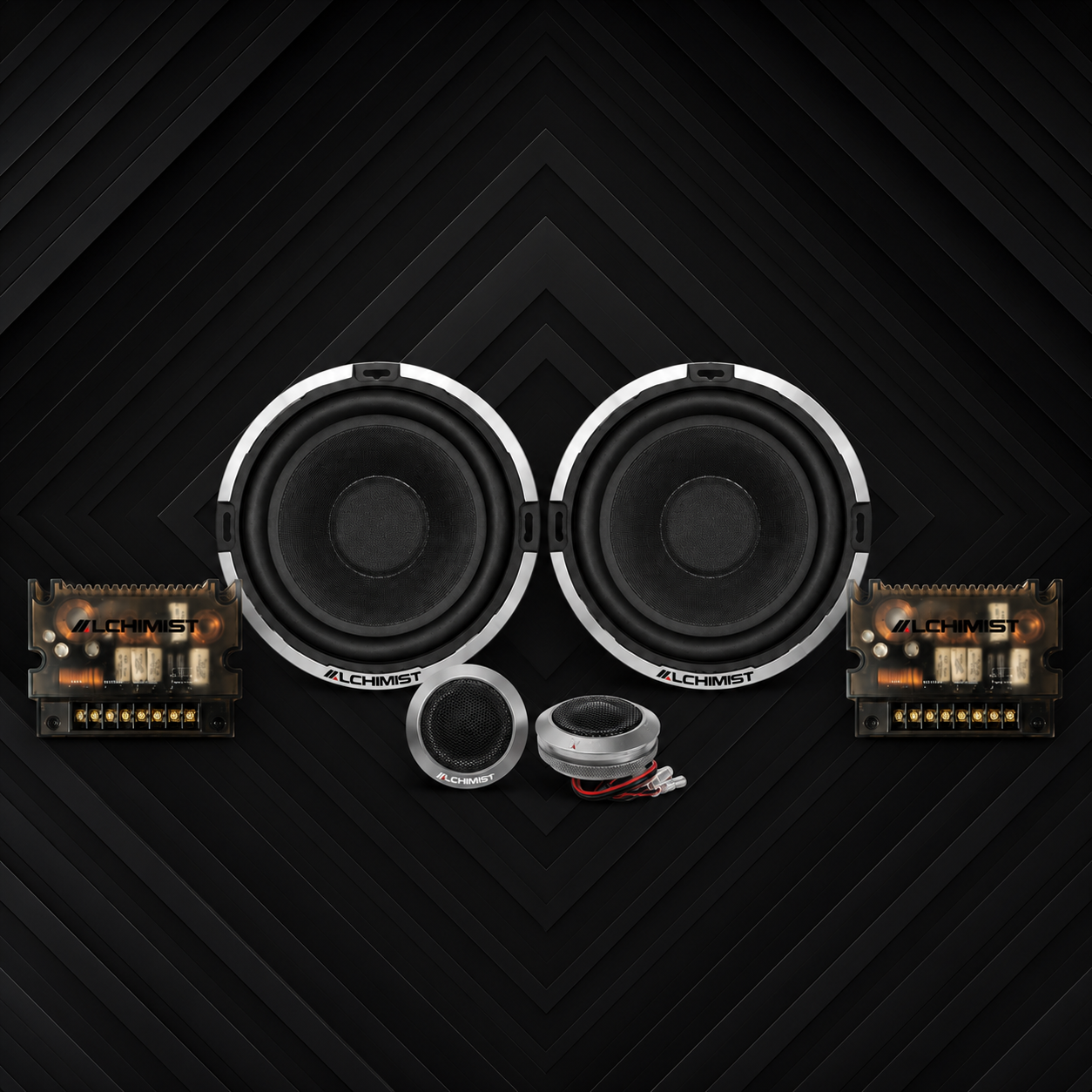 Alchimist AS-625 car audio speaker system 2-way component speaker