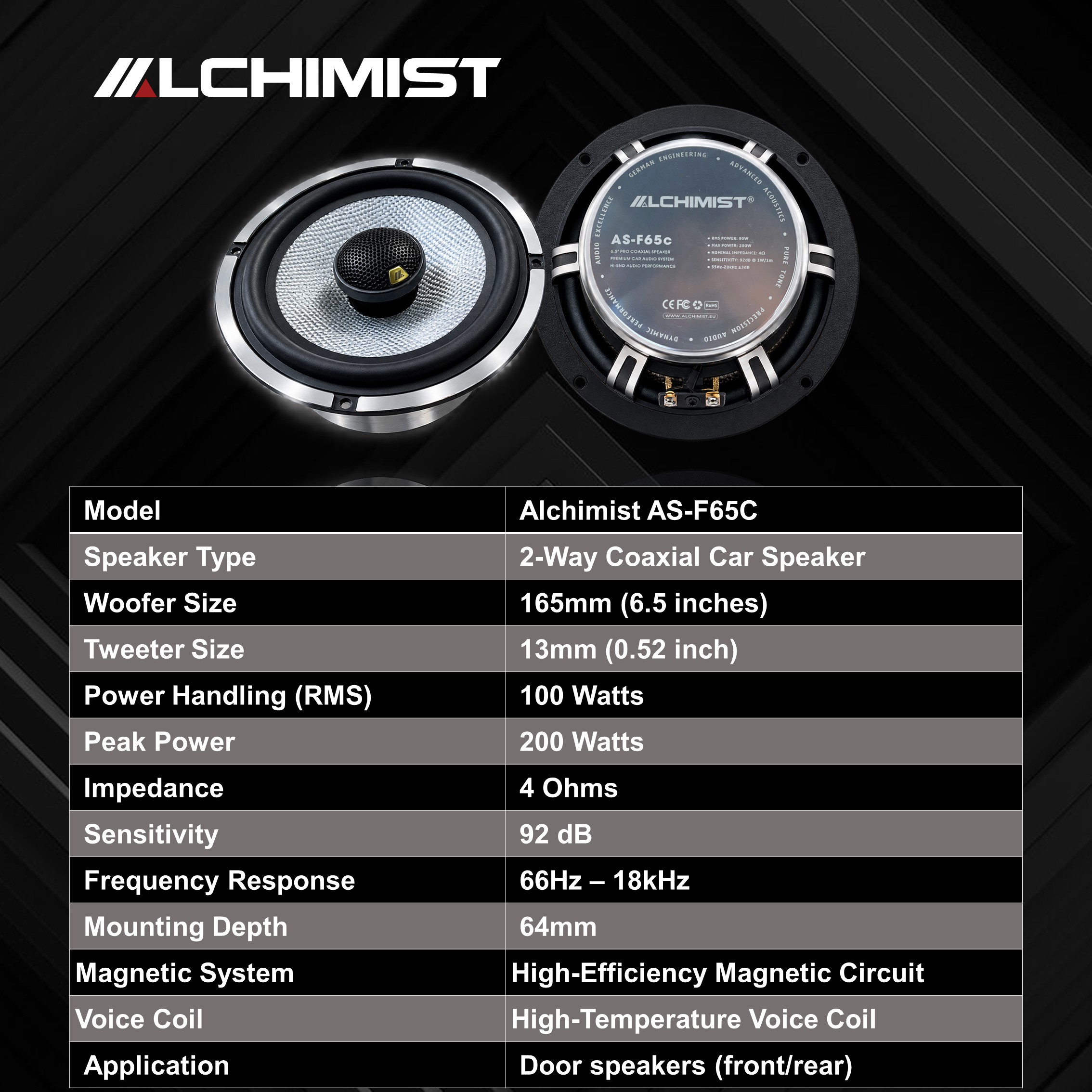 6.5 inch door speaker