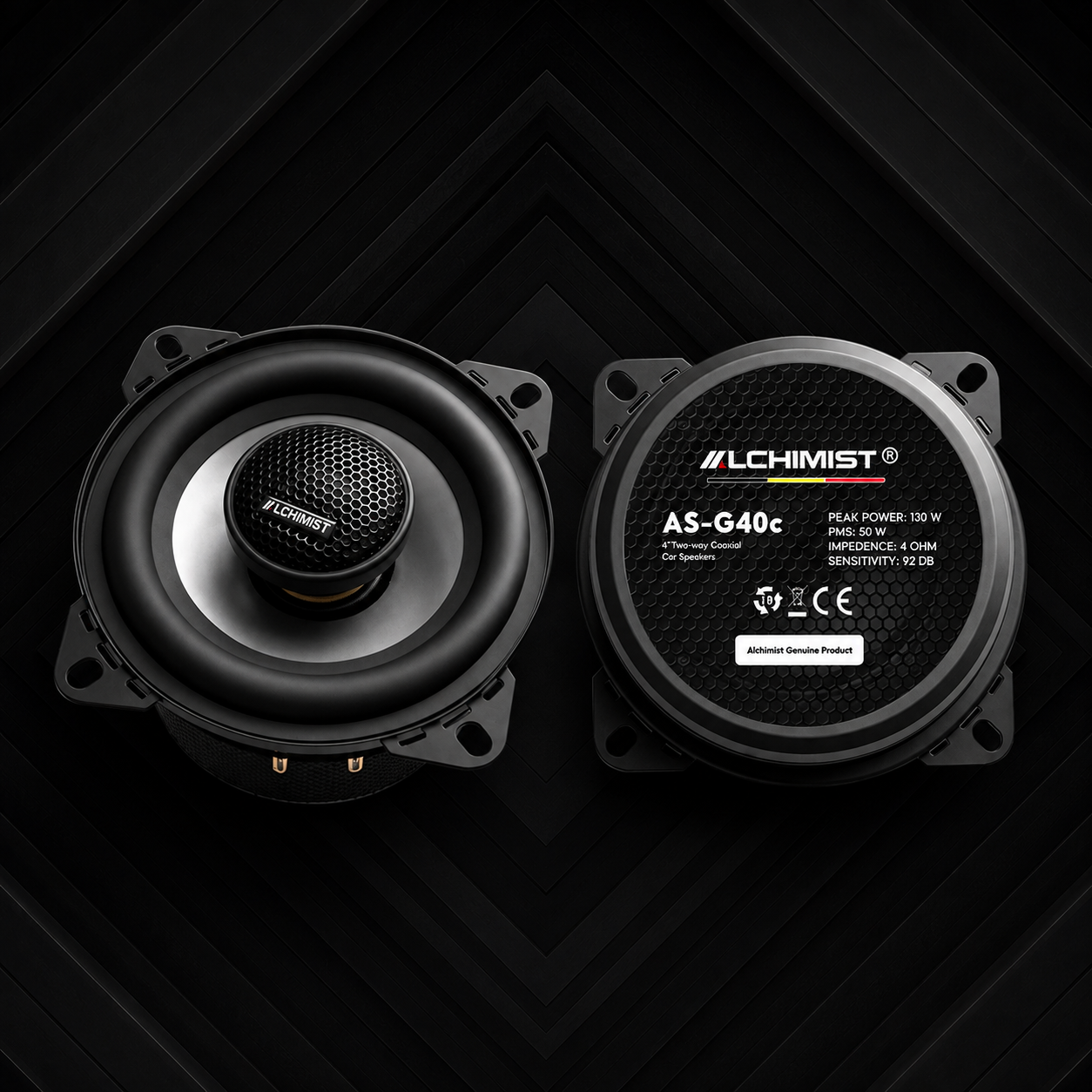ALCHIMIST AS-G40C – Compact, Powerful Car 4 inches Speakers