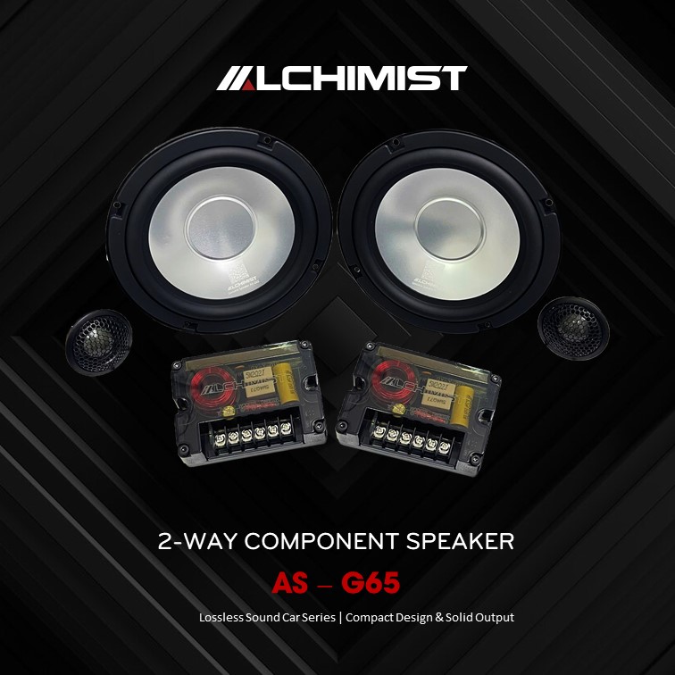 Alchimist AS-G65 2-Way Component Speakers | Premium Car Audio for Ultimate Sound