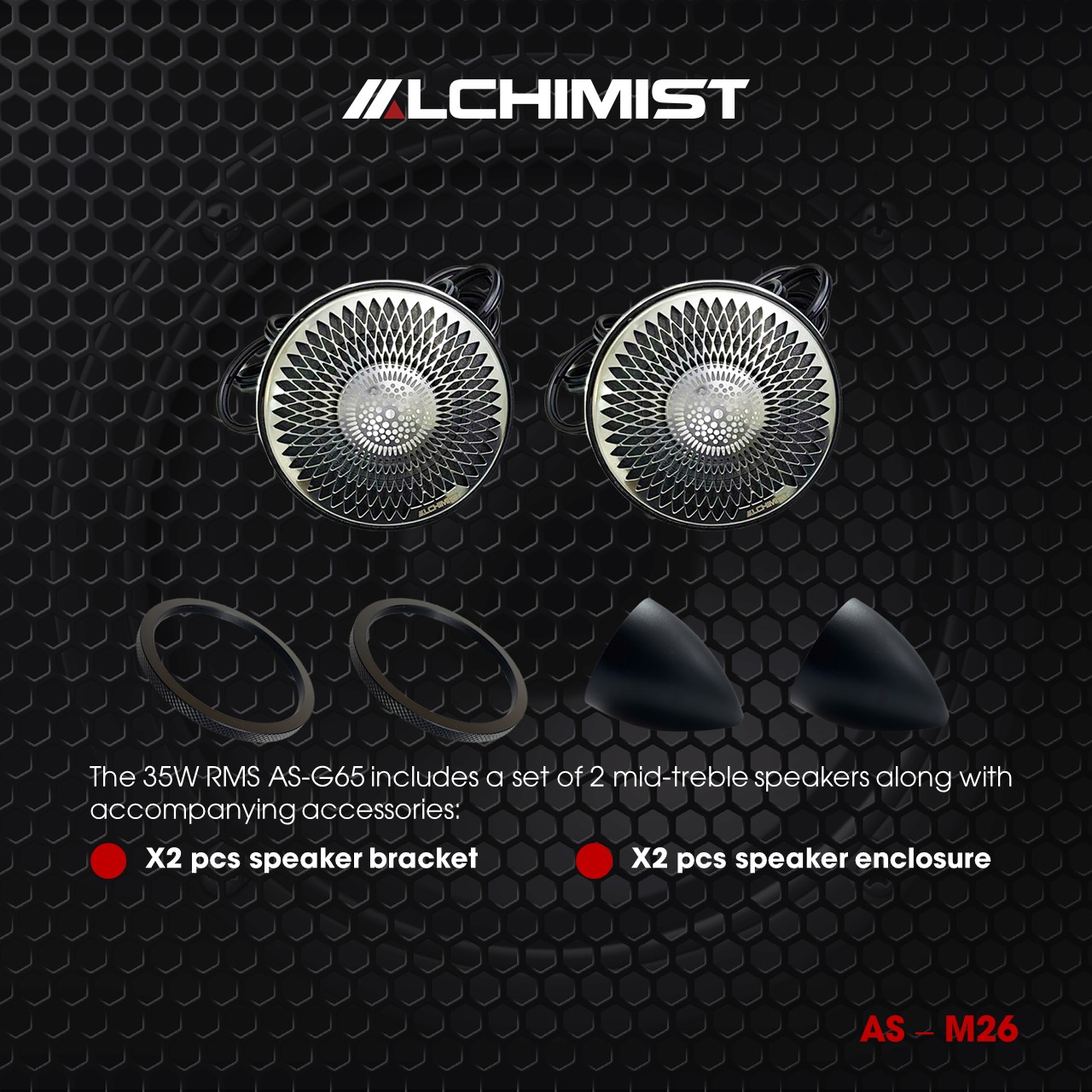 AS-M26 Mid-Treble Speakers 