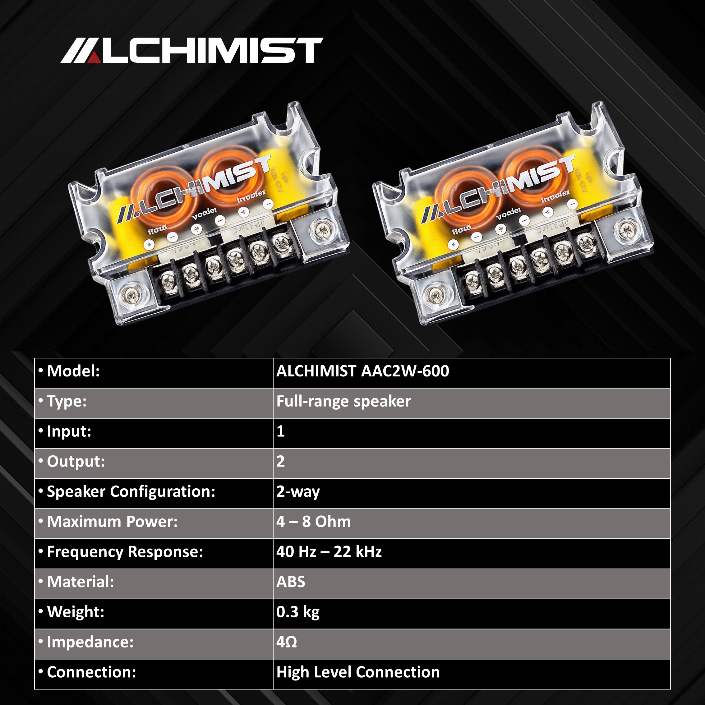 3-way passive crossover, Alchimist AAC3W-900